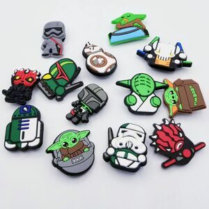 Star Wars Pack Of 13 Unisex Shoe Charms Croc Water Shoes NWT